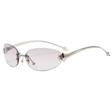 Trendy Pilot Sunglasses Elegant Metal Frame Polarized Lens-B