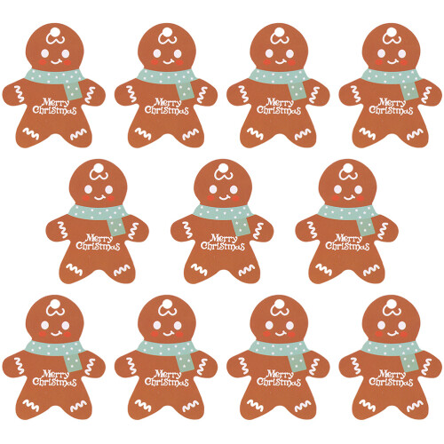100St Gemengde Kleur Kerstcadeau Tags Van Stevig Kraftpapier