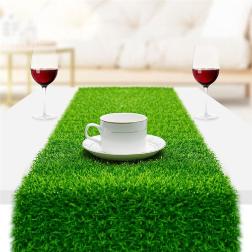 Artificial Grass Table Runner, 30 X 90cm Table Runner, Faux Grass Table Runner, DIY Football Tablecloth, Table Runner 1