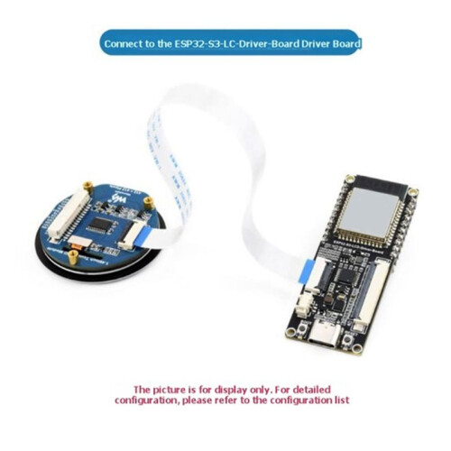 Waveshare 1.46 Inch Touch LCD Module 412x412 IPS Round Display Module SPI/I2C SPD2010 Display Touch Chip for Raspberry Pi STM32 1