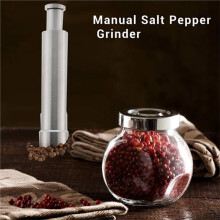 Stainless Steel Pepper-Manual Sea Salt Mill, Spice Grinder By Gingira