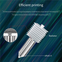 3 Ensembles pour  A2L A1 Buse A1  Hotend en Acier Inoxydable 0,4MM Accessoires A1 Buse Hot-End en Acier Trempé