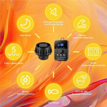 2100GPH Aquarium Wave Maker with Controller 24V 10W Powerhead with Magnetic,Wavemaker for 50 to 100 Gallon Tank