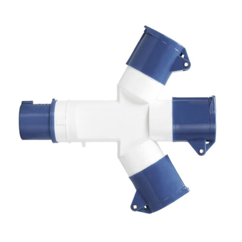 Y-Type Industrial Plug IP44 Waterproof 3Pin 16A Multi-Function Three-Way Connector Branch Socket Three-Phase Power 1