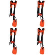 4X Double Shoulder Strap Grass Trimmer Brush Cutter Harness Belt Garden Power Pruner Yellow