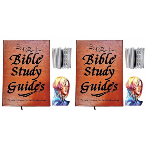 2X 66-Page Bible Study Guide Daily Devotional Journal Bible Study Plan for Women Scripture Quotes Religious Notebook