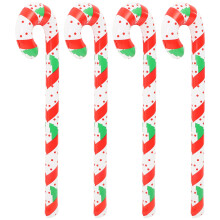 4St Kerst Candy Canes Opblaasbaar Voor Kinderen En Feest