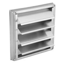 Ventilatierooster voor Buitenmuurventilatie, Vierkante Luchtuitlaat, Beweegbaar, Roestvrij Staal voor Huisdecoratie