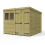 8 x 9 Pent Shed Tanalised (Double Door, With Windows) 2
