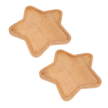 2St Vulbaar Bamboe Dienblad DIY Set Voor Thuisdecoratie