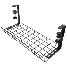 Compacte Kabelhouder Van Staal Onder Bureau Voor Net Kabelbeheer