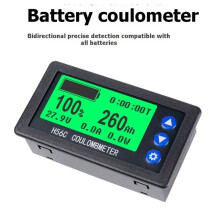 H56CS DC100V Coulometer Battery Capacity Tester 50A LCD Backlight Display Digital Ammeter Voltmeter Meter Monitor