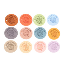 45St Decoratieve Leren Kledinglabels Met Vintage Embossing