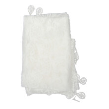 Witte Polyester Kant Sjaal Mantilla Vrouwen
