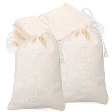50St Beige Katoenen Zakjes Voor Cadeau’s En Sieraden Met