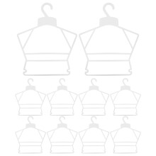 10St Baby Hangers Wit Plastic Slijtvast Voor Babykamer Kleding