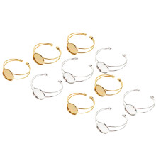 10St Handgemaakte Alloy Bangle Bases Met Gladde Afwerking