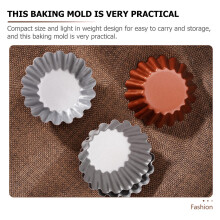 6St Compacte Brown Egg Tart Voor Cake En Jelly