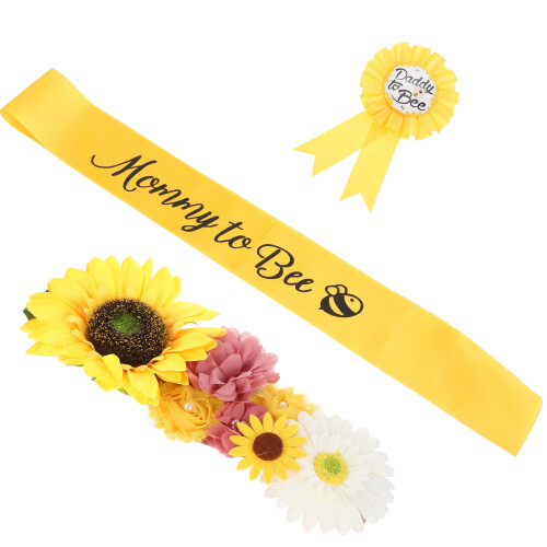 1Set Mom to Be Tailleband Met Corsage Set Vrouwen
