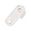Oval Wardrobe Hanging Rail Rod End Bracket Support Silver Tone 2 Pair 3