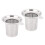 2X 304 Stainless Steel Fine Mesh Filter Tea Infuser Fine Reusable Strainer 1