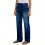 Women's wide-leg jeans,  stretch jeans, elastic-Blue S 3