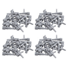 Aquarium Fish Oxygen Air Tubing Flow Control Valve 80 Pcs Gray