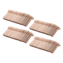 400 Stücke Einweg HolzlöFfel EislöFfel Holz Westlichen Dessert Scoop Hochzeit Geschirr Küche Zubehör