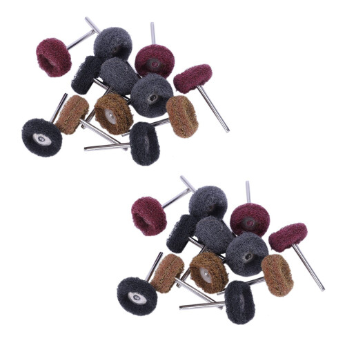 24 Pcs Polishing Sanding Polish Wheel Buffer Abrasive Brush  for  Rotary