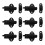 6X Aluminum Alloy Security Automatic Window Gate Lock Spring Bounce Door Bolt , Black 1