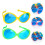 2St Oversized Kleurrijke Party Zonnebril Plastic Feestartikelen 10