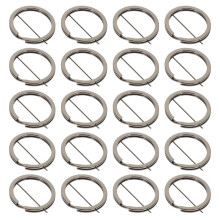 20St Zwarte Split Sleutelhangerringen Voor Keychain Creaties