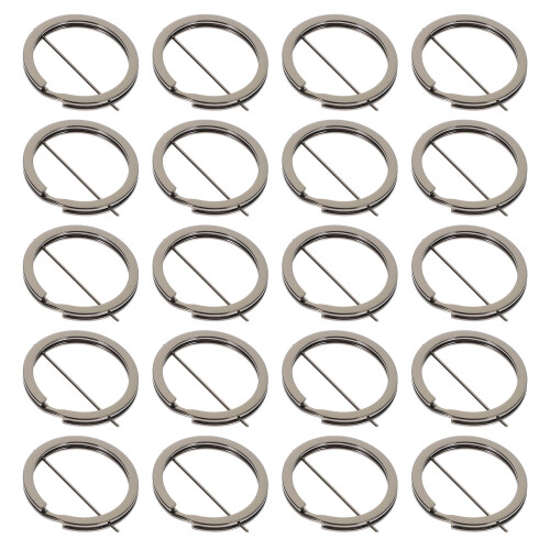 20St Zwarte Split Sleutelhangerringen Voor Keychain Creaties