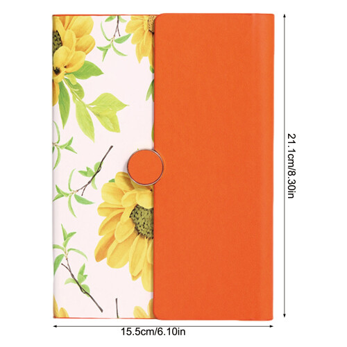 (Orange) A5 Lined Notebook for Students, Kids Gift 1
