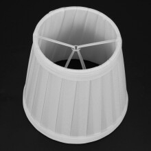 2X Abajur de Tecido Vintage Abajur Mesa Mesa Cama Abajur Capa Titular Lustre Branco