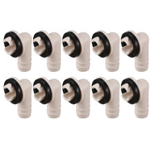10X Air Conditioner Ac Drain Hose Connector Elbow Fitting for -Split Units and Window Ac Unit 3/5 Inch(15mm)