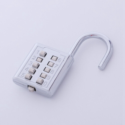 2X Anti-Theft Button Combination Padlock Digit Push Password Lock Zinc Alloy Security Lock Suitcase Luggage Coded Lock 2