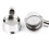 51mm Three-Handled Bottomless Stainless Steel Coffee Handle, Durable and Designed for Coffee Shops. 2