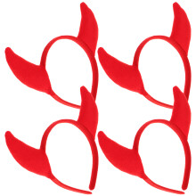 4St Party Haarbanden Rood Hoofdtooi Decor