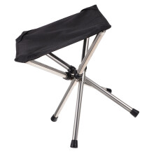 1Set Opvouwbare Campingkruk Outdoor Lichtgewicht Zwart