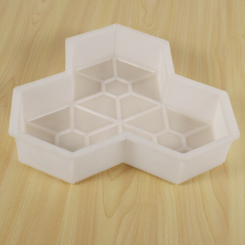 2Pcs Path Mold Maple Leaf Concrete Manually Plastic Stepping Stone Paving Molds for Pavement Courtyards Square 2