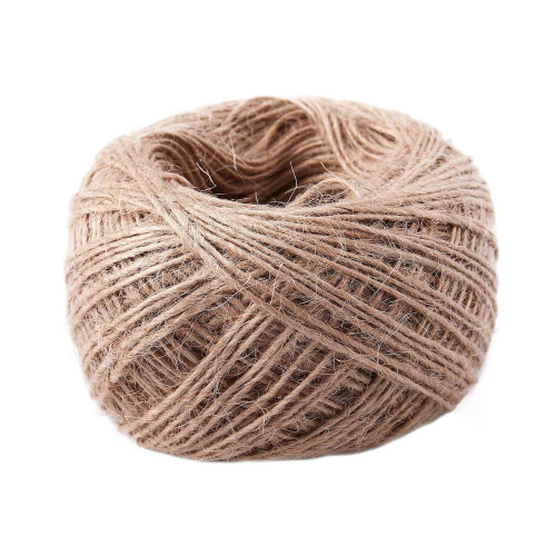 4pcs 100 Meter - Natural Textured Hessian Jute Twine String 1mm 1