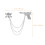 1Rhinestone Dress Clip Met , Modeaccessoire 2