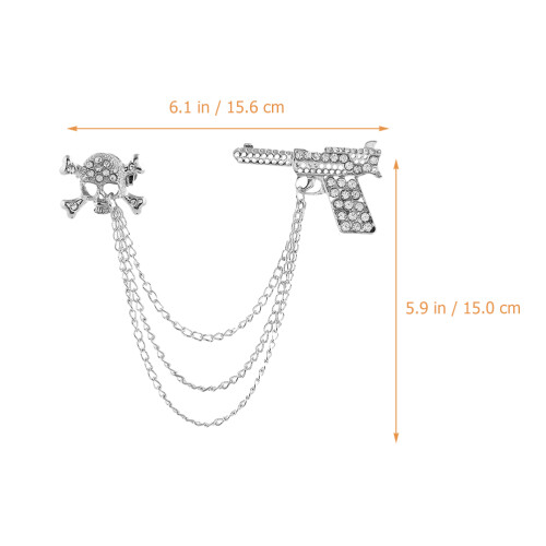 1Rhinestone Dress Clip Met , Modeaccessoire 1