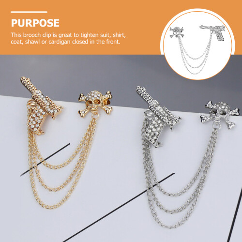 1Rhinestone Dress Clip Met , Modeaccessoire 2