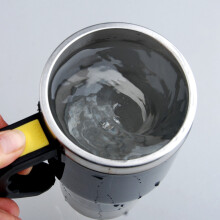 2X Self Stirring Mug Electric Coffee Tea Mug Stainless Steel Double Wall Travel Coffee Mug for Party Black
