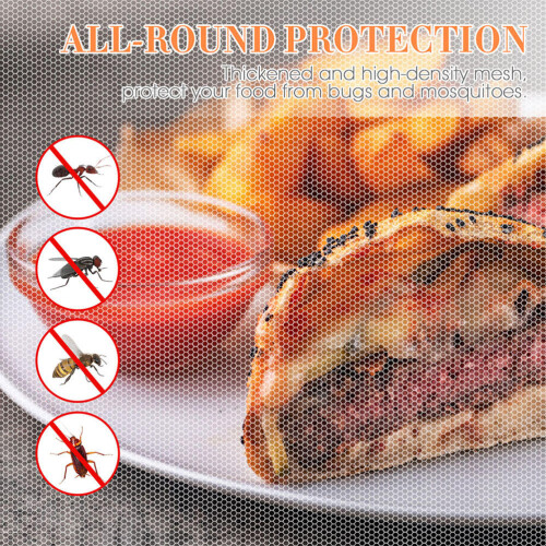 6St Zwarte Eettafel Mesh Covers Voor Voedselbescherming 2