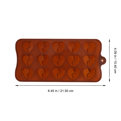 2St Herbruikbare Siliconen Lichtbruin Voor Chocolade En 1