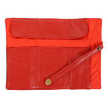 1Convenient Watch Pouch Donkerrood PU Reis En Opslag