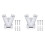 2X Double FlagPole Bracket Holder, V Shape Aluminum Alloy Flagpole Wall Mount Bracket Windproof Flag Bracket Mounting 2